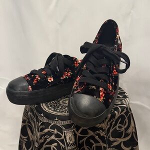 Rocket Dog Black Floral Sneakers